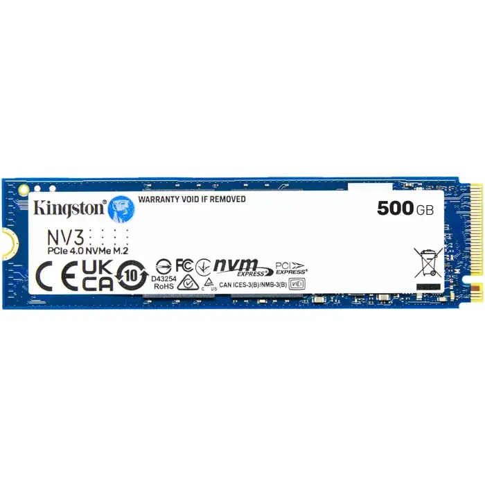 SSD Kingston NV3, 500GB, M.2 NVMe PCIe Gen4, R5000/W3000