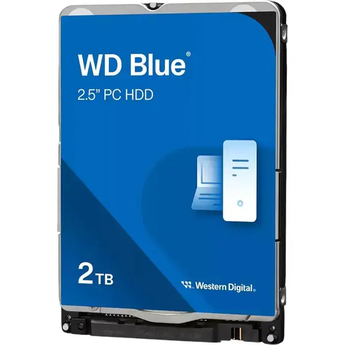 Hard Disk WD Blue (2.5", 2TB, SATA3 6Gb/s, 128MB Cache, 5400rpm)