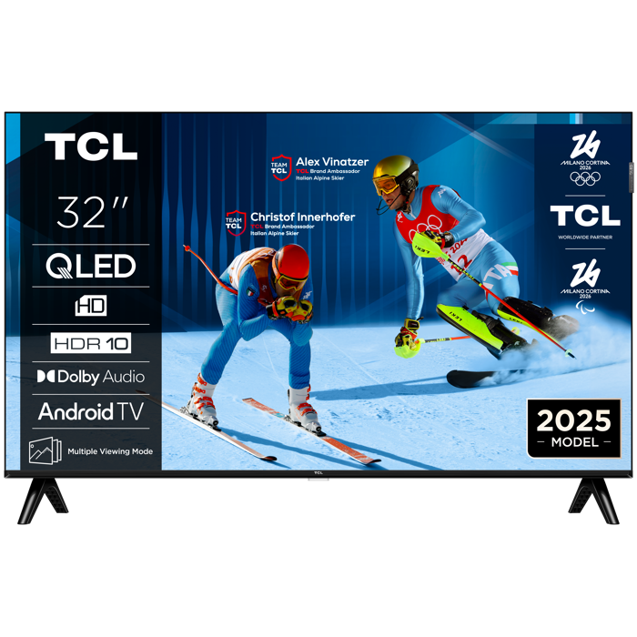 TV TCL 32" 32S4K, QLED, HD, Smart TV